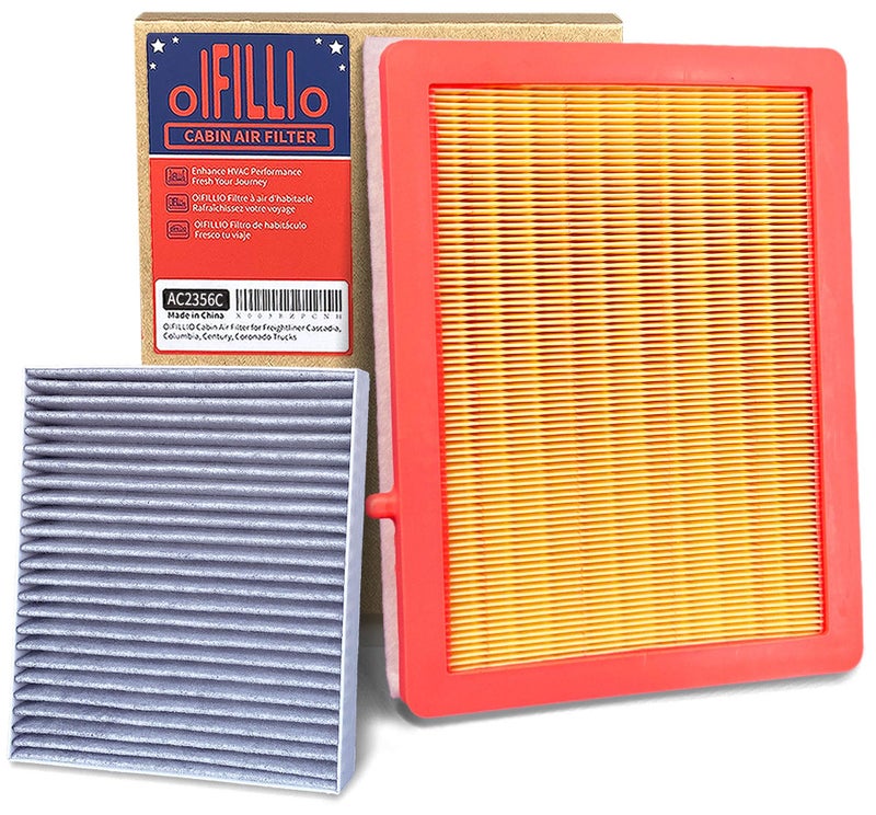 OIFILLIO Engine & Cabin Air Filter kit for Chevy Equinox (2018-2025), GMC Terrain (2018-2025), (1.5L, 1.6L, 2.0L), Replaces 84390002, 13508023, CA12260, A3240C, SA12260 - Image 1